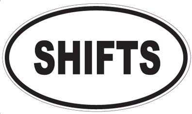 SHIFTS - Oval Sticker