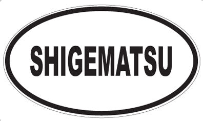 SHIGEMATSU - Oval Sticker