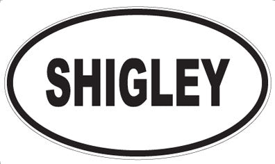 SHIGLEY - Oval Sticker