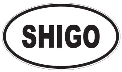 SHIGO - Oval Sticker