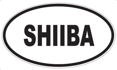 SHIIBA - Oval Sticker
