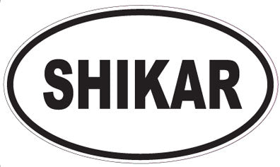 SHIKAR - Oval Sticker