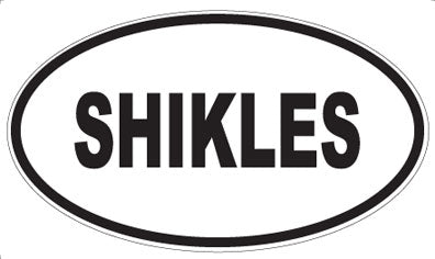 SHIKLES - Oval Sticker
