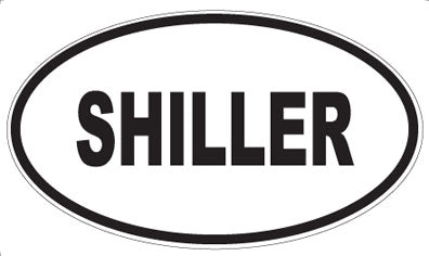 SHILLER - Oval Sticker