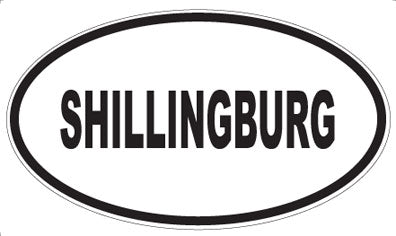 SHILLINGBURG - Oval Sticker
