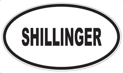 SHILLINGER - Oval Sticker
