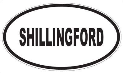 SHILLINGFORD - Oval Sticker