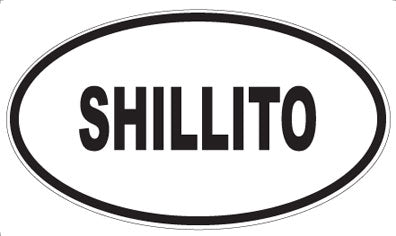 SHILLITO - Oval Sticker
