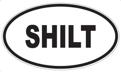 SHILT - Oval Sticker
