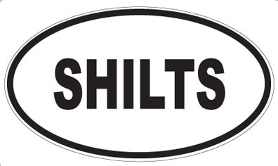 SHILTS - Oval Sticker