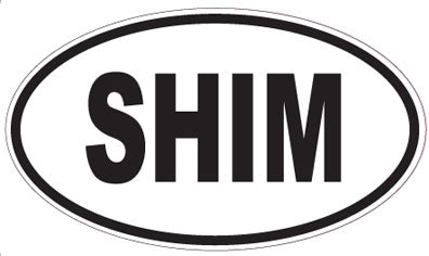 SHIM - Oval Sticker