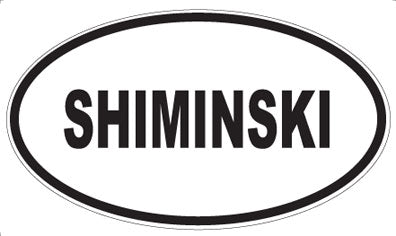 SHIMINSKI - Oval Magnet