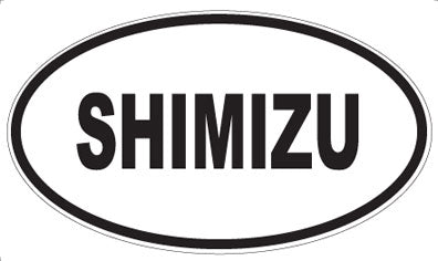 SHIMIZU - Oval Sticker