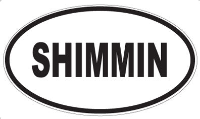 SHIMMIN - Oval Sticker