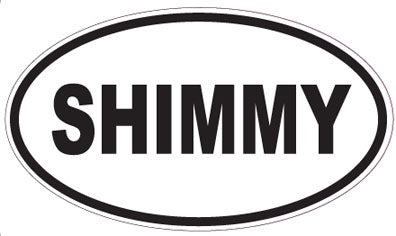 SHIMMY - Oval Sticker