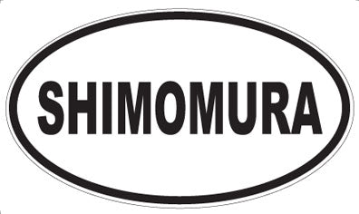 SHIMOMURA - Oval Magnet