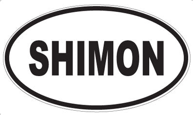 SHIMON - Oval Sticker
