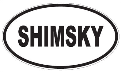 SHIMSKY - Oval Magnet