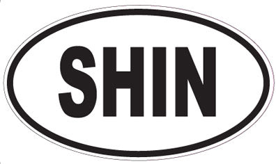 SHIN - Oval Sticker