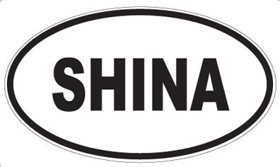 SHINA - Oval Sticker