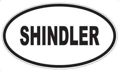 SHINDLER - Oval Sticker