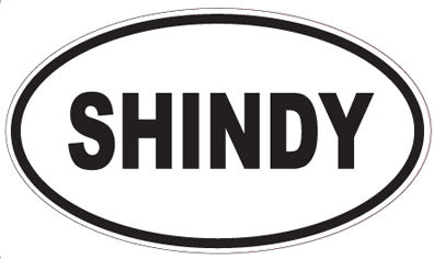 SHINDY - Oval Sticker