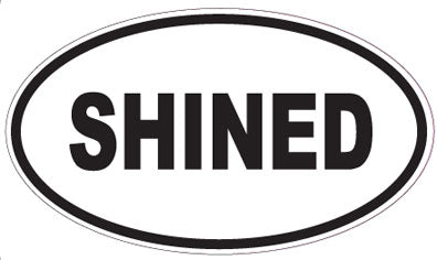 SHINED - Oval Sticker