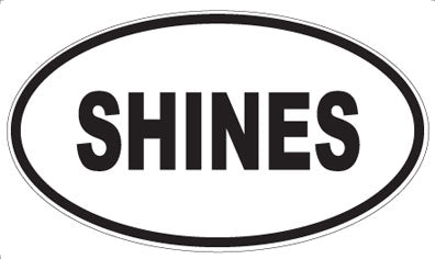 SHINES - Oval Magnet