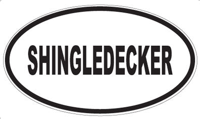 SHINGLEDECKER - Oval Sticker