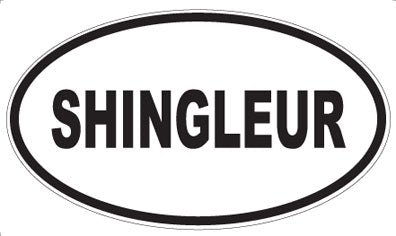 SHINGLEUR - Oval Sticker