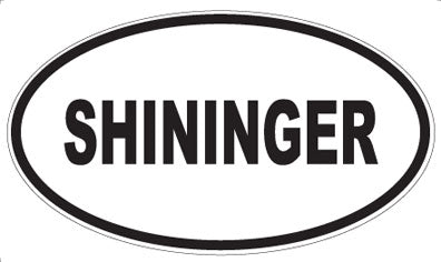 SHININGER - Oval Sticker
