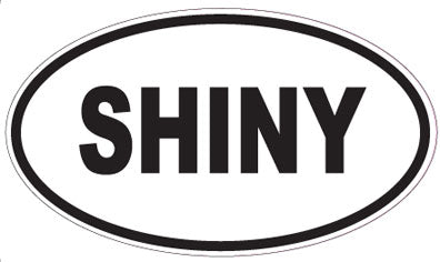SHINY - Oval Sticker