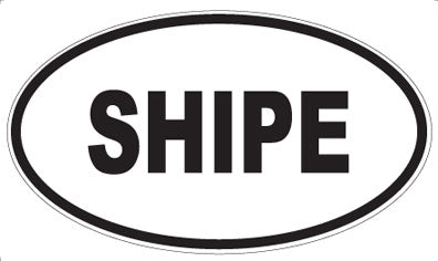 SHIPE - Oval Sticker
