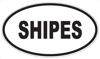 SHIPES - Oval Sticker