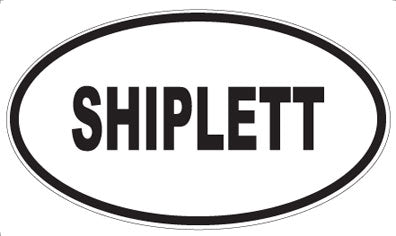 SHIPLETT - Oval Sticker