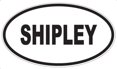 SHIPLEY - Oval Sticker