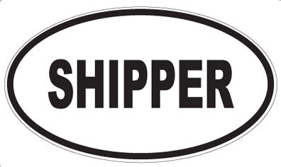 SHIPPER - Oval Sticker