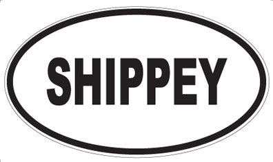 SHIPPEY - Oval Sticker