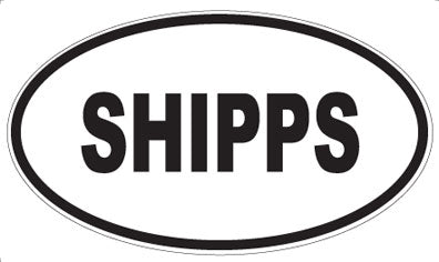SHIPPS - Oval Magnet