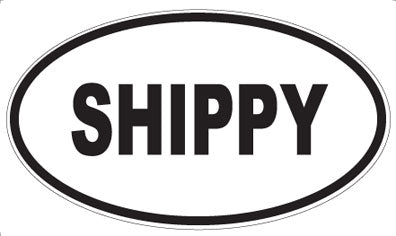 SHIPPY - Oval Magnet