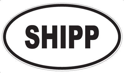 SHIPP - Oval Magnet