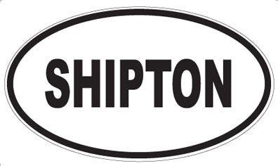 SHIPTON - Oval Sticker