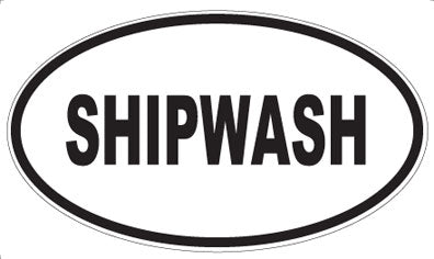 SHIPWASH - Oval Magnet