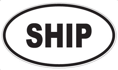 SHIP - Oval Magnet