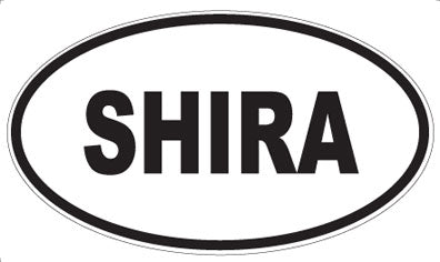SHIRA - Oval Sticker