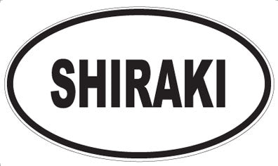 SHIRAKI - Oval Sticker