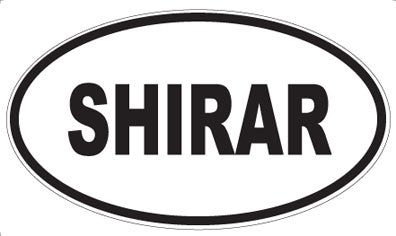 SHIRAR - Oval Sticker