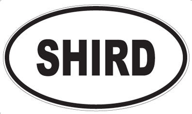 SHIRD - Oval Sticker