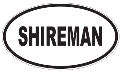 SHIREMAN - Oval Magnet