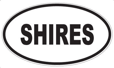 SHIRES - Oval Magnet